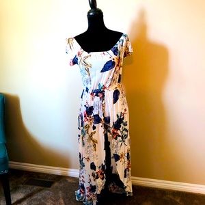 Floral shorts jumpsuit/romper